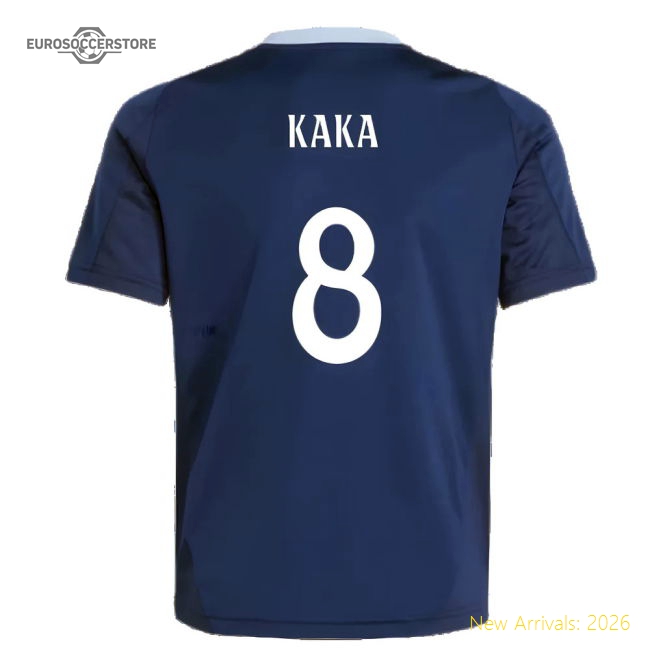 2024-2025 Real Madrid Training Jersey (Navy) - Kids (Kaka 8)-The Soccer Shirt Hub