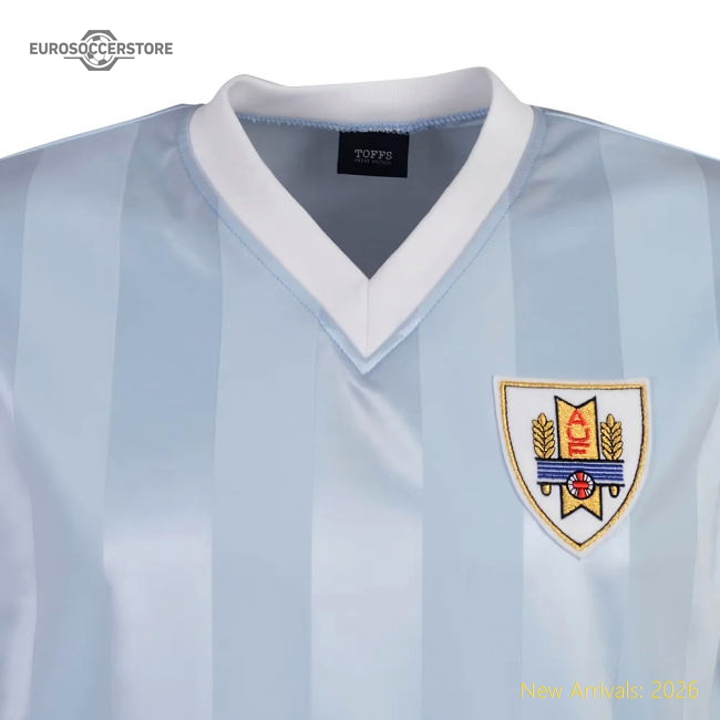 Uruguay 1986 World Cup Retro Football Shirt - Sky-The Soccer Shirt Hub