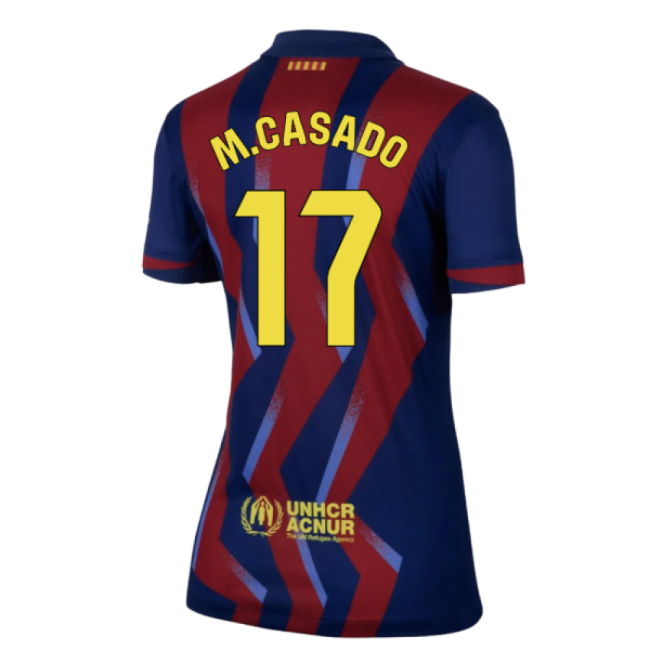 2025-2026 Barcelona Fourth Shirt - Womens (M.Casado 17)-The Soccer Shirt Hub