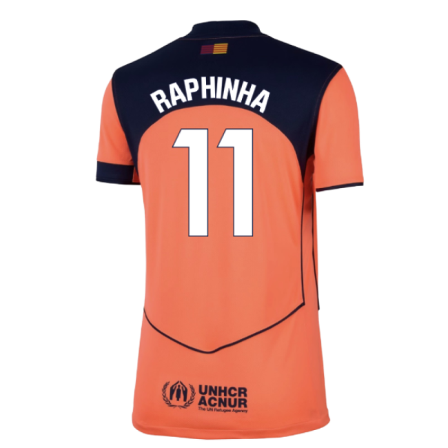 2025-2026 Barcelona Third Shirt (Womens) (Raphinha 11)-The Soccer Shirt Hub