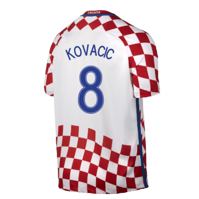 Croatia 2016-17 Home Shirt ((Very Good) XXL) (Kovacic 8)-The Soccer Shirt Hub