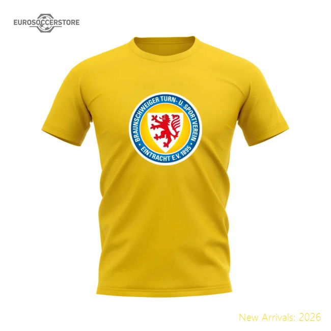 Eintracht Braunschweig Badge T-shirt (Yellow)-The Soccer Shirt Hub