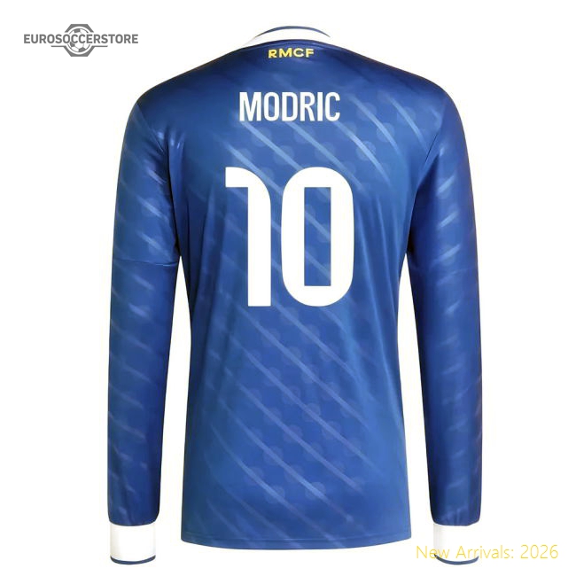 2025-2026 Real Madrid Long Sleeve Third Shirt (Modric 10)-The Soccer Shirt Hub