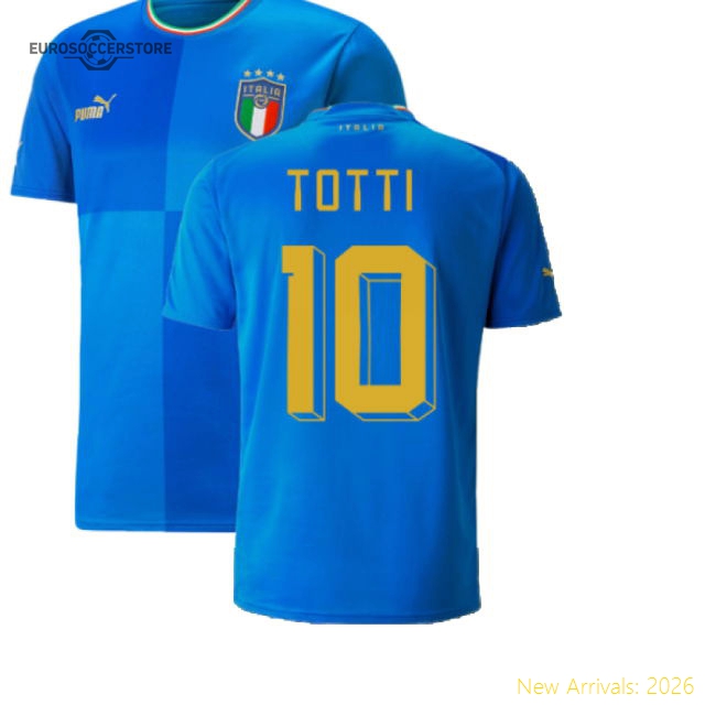 2022-2023 Italy Home Shirt (TOTTI 10)-The Soccer Shirt Hub