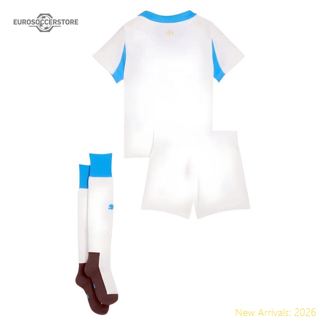 2025-2026 Marseille Home Mini Kit-The Soccer Shirt Hub