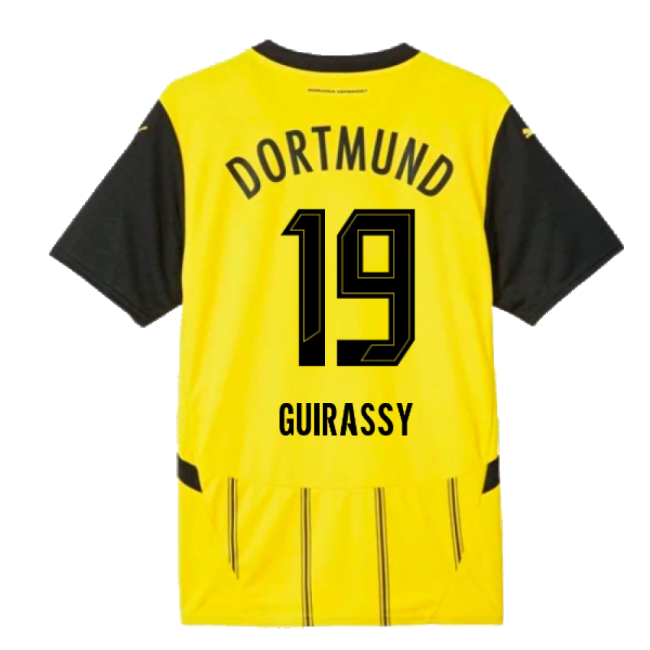2024-2025 Borussia Dortmund Home Shirt (Guirassy 19)-The Soccer Shirt Hub