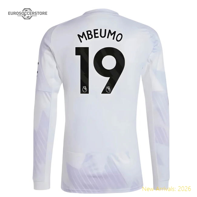 2025-2026 Man Utd Long Sleeve Away Shirt (Mbeumo 19)-The Soccer Shirt Hub