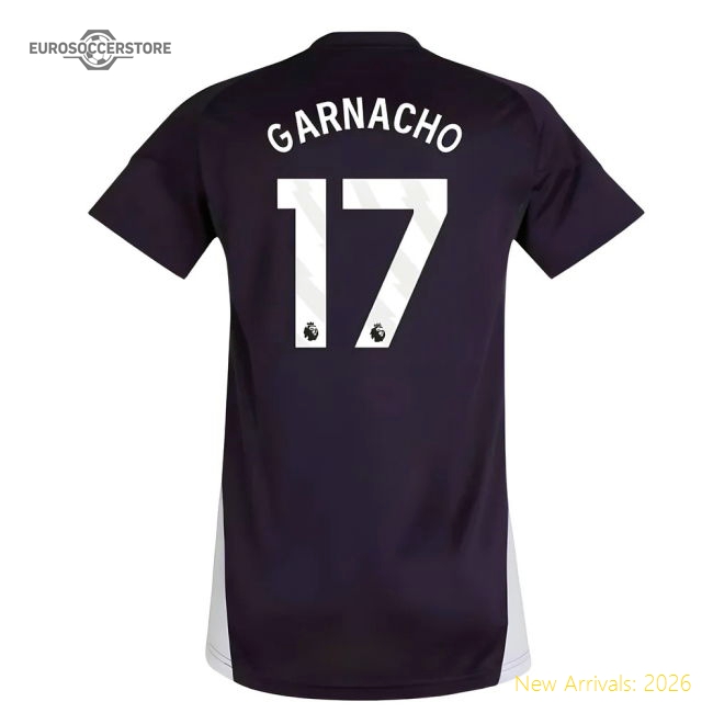 2025-2026 Man Utd Training Jersey (Aurora Plum) - Womens (Garnacho 17)-The Soccer Shirt Hub