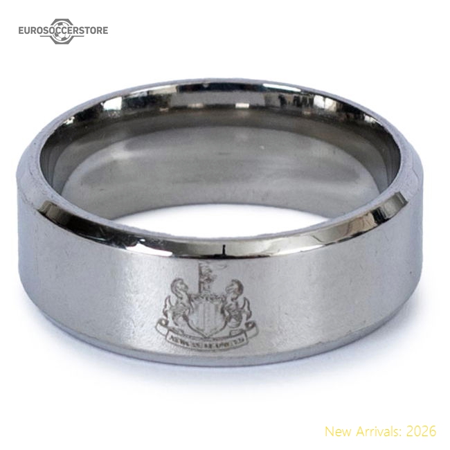 Newcastle United FC Slim Band Ring Medium-The Soccer Shirt Hub