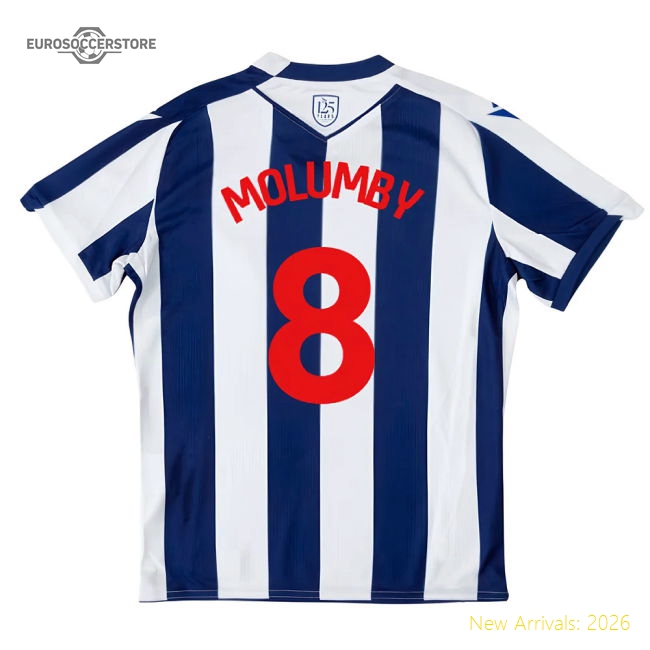 2025-2026 West Brom WBA Home Shirt - Kids (Molumby 8)-The Soccer Shirt Hub