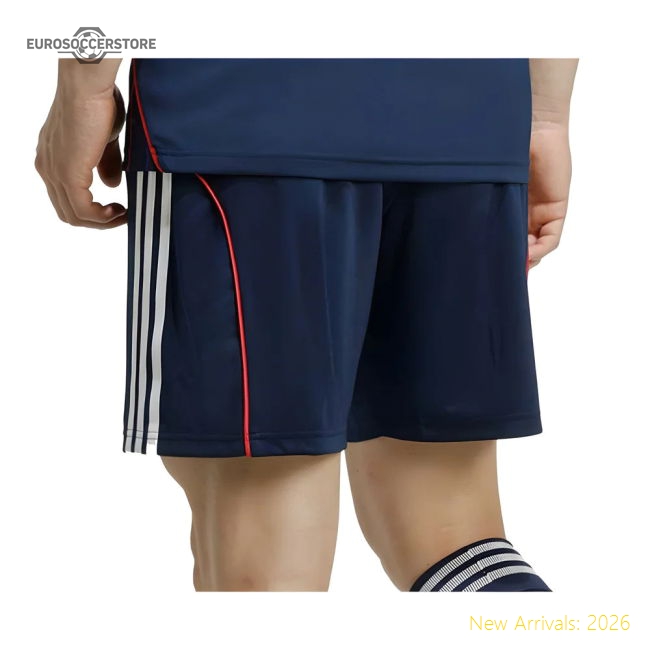 2025-2026 Olympique Lyon Away Shorts (Night Indigo)-The Soccer Shirt Hub