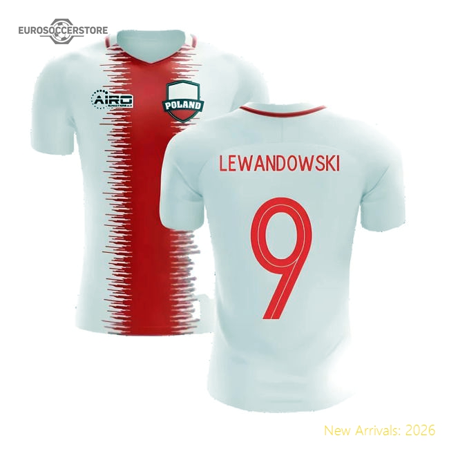2025-2026 Poland Home Concept Football Shirt (Lewandowski 9)-The Soccer Shirt Hub