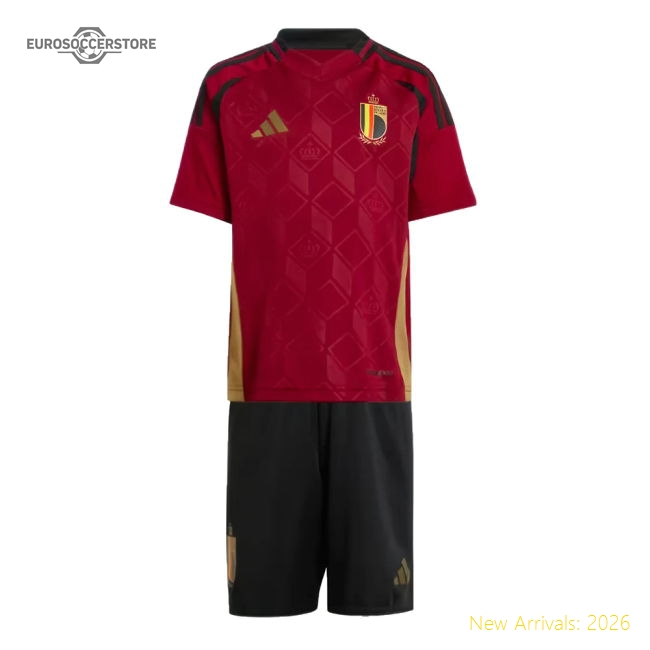 2024-2025 Belgium Home Mini Kit (De Bruyne 7)-The Soccer Shirt Hub