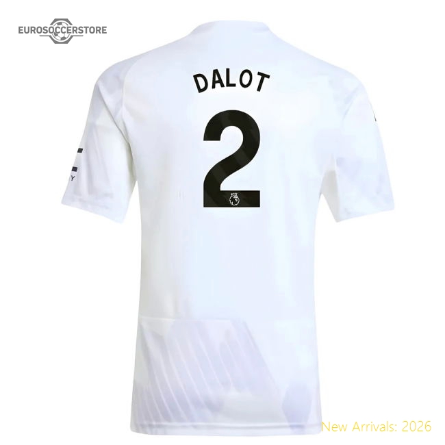 2025-2026 Man Utd Away Shirt (Kids) (Dalot 2)-The Soccer Shirt Hub