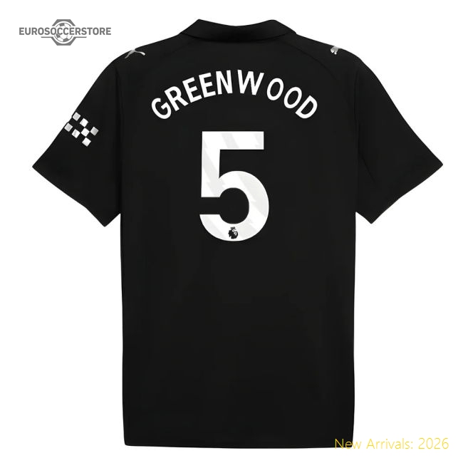 2025-2026 Man City Away Shirt (Greenwood 5)-The Soccer Shirt Hub