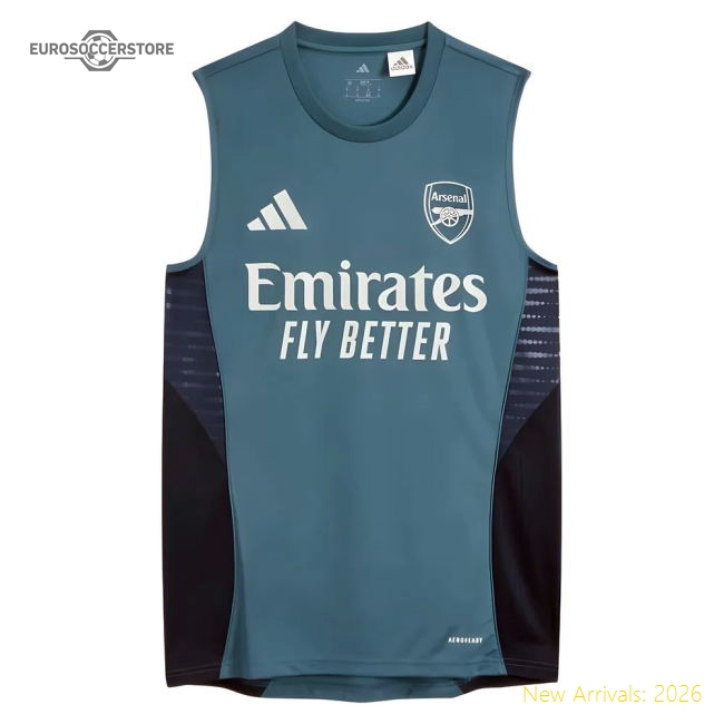 2025-2026 Arsenal Sleeveless Jersey (Blanch Blue)-The Soccer Shirt Hub
