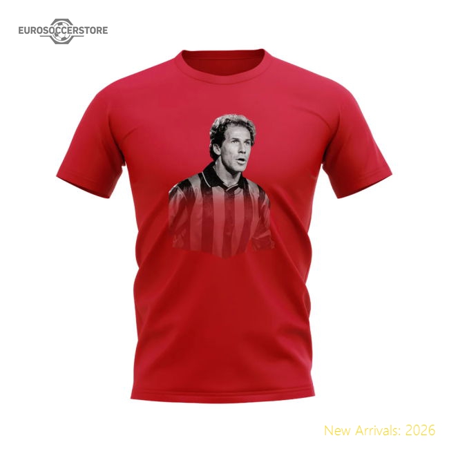 Franco Baresi AC Milan Legend T-Shirt (Red)-The Soccer Shirt Hub