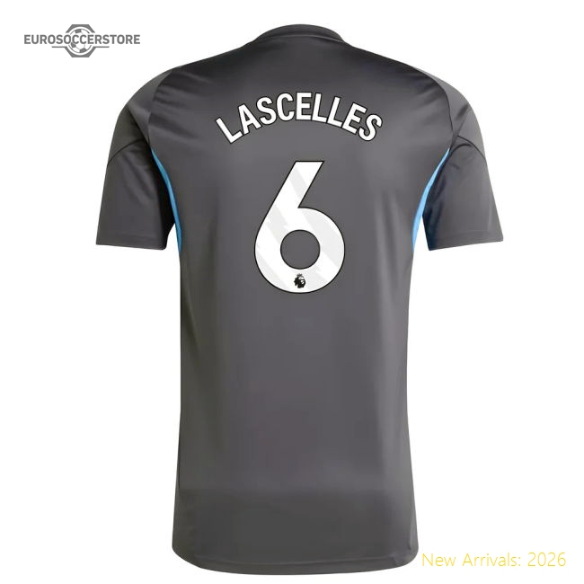 2025-2026 Newcastle Training Shirt (Grey) (Lascelles 6)-The Soccer Shirt Hub
