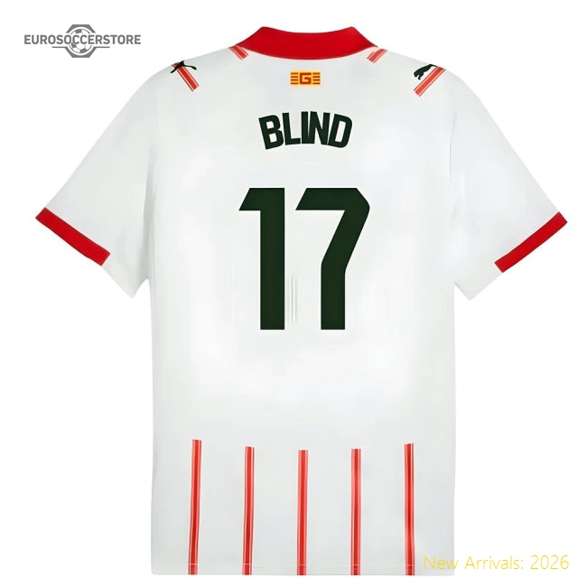 2025-2026 Girona Home Shirt (Blind 17)-The Soccer Shirt Hub