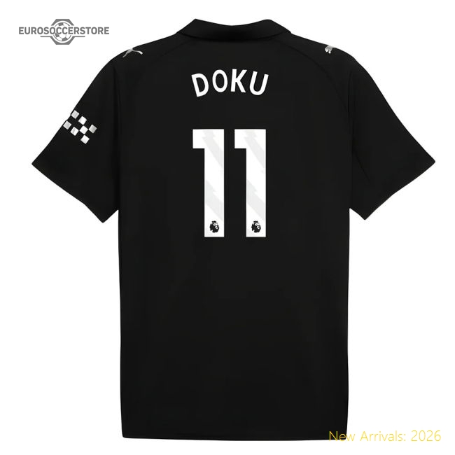 2025-2026 Man City Away Shirt (Doku 11)-The Soccer Shirt Hub