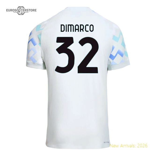 2025-2026 Inter Milan Authentic Away Shirt (Dimarco 32)-The Soccer Shirt Hub