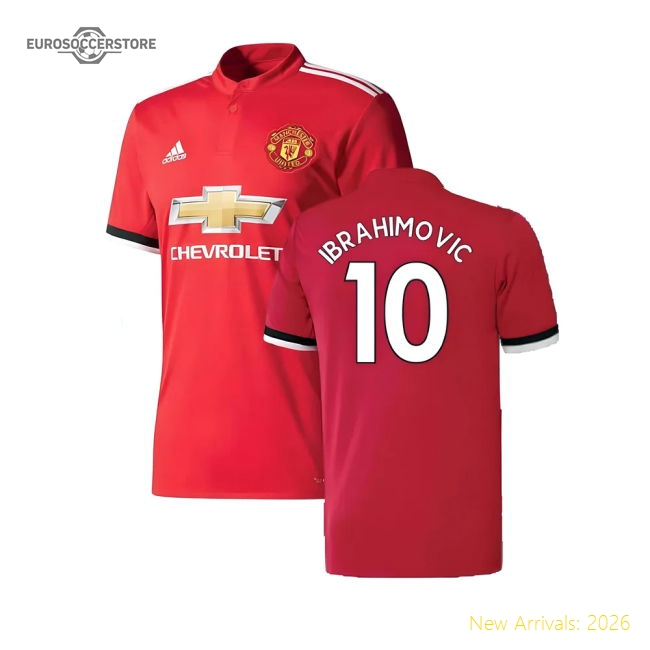 Manchester United 2017-18 Home Shirt ((Excellent) 4-5 Year) (Ibrahimovic 10)-The Soccer Shirt Hub