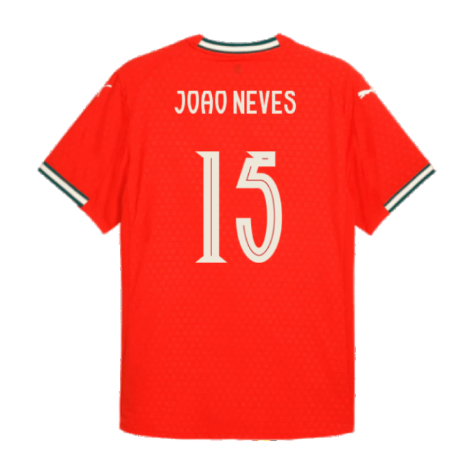 2025-2026 Portugal Home Shirt (Joao Neves 15)-The Soccer Shirt Hub