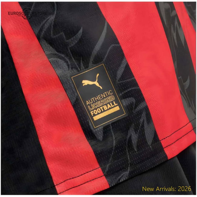 2025-2026 AC Milan Home Shirt-The Soccer Shirt Hub
