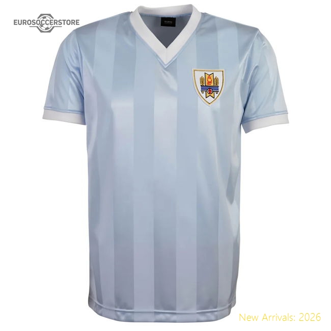 Uruguay 1986 World Cup Retro Football Shirt - Sky-The Soccer Shirt Hub