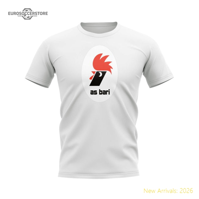 Bari T-shirt (White)-The Soccer Shirt Hub