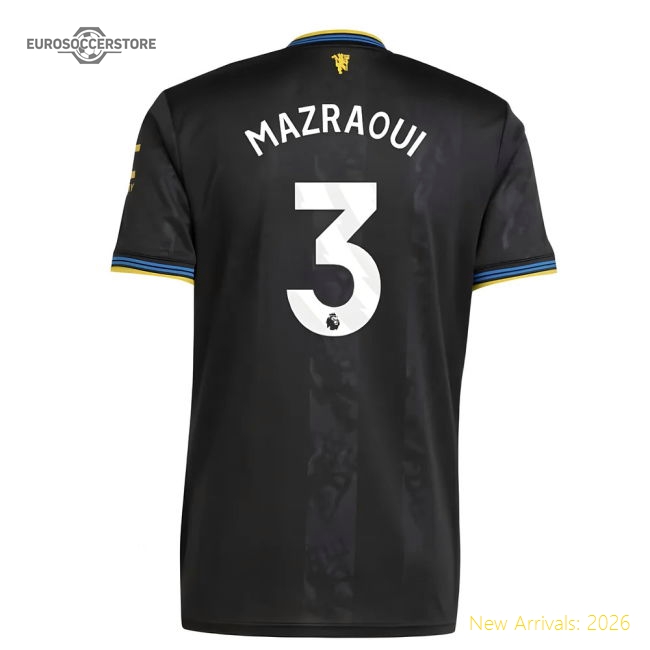 2025-2026 Manchester United Third Shirt (Mazraoui 3)-The Soccer Shirt Hub