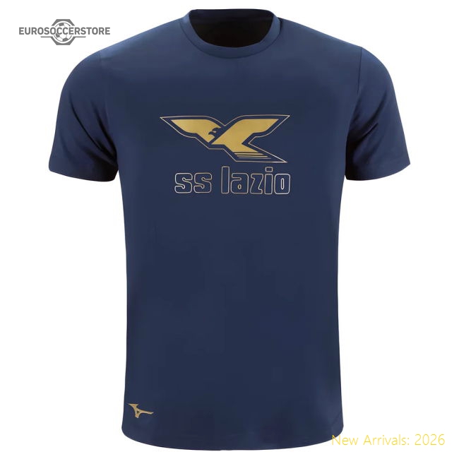 Lazio 125th Anniversary Cotton Tee (Navy)-The Soccer Shirt Hub
