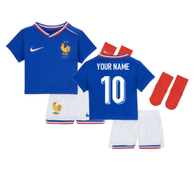 2024-2025 France Home Baby Kit (Your Name)-The Soccer Shirt Hub