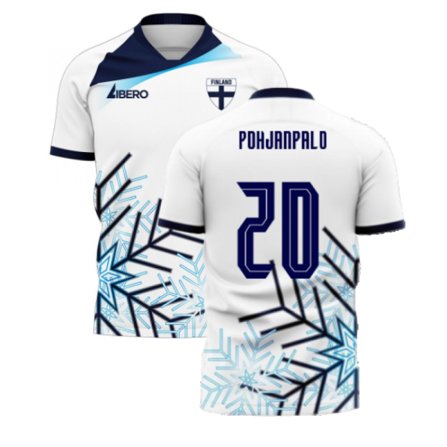 Finland 2025-2026 Home Concept Football Kit (Libero) (POHJANPALO 20)-The Soccer Shirt Hub
