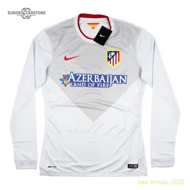 2014-2015 Atletico Madrid Long Sleeve Away - Player Issue-The Soccer Shirt Hub