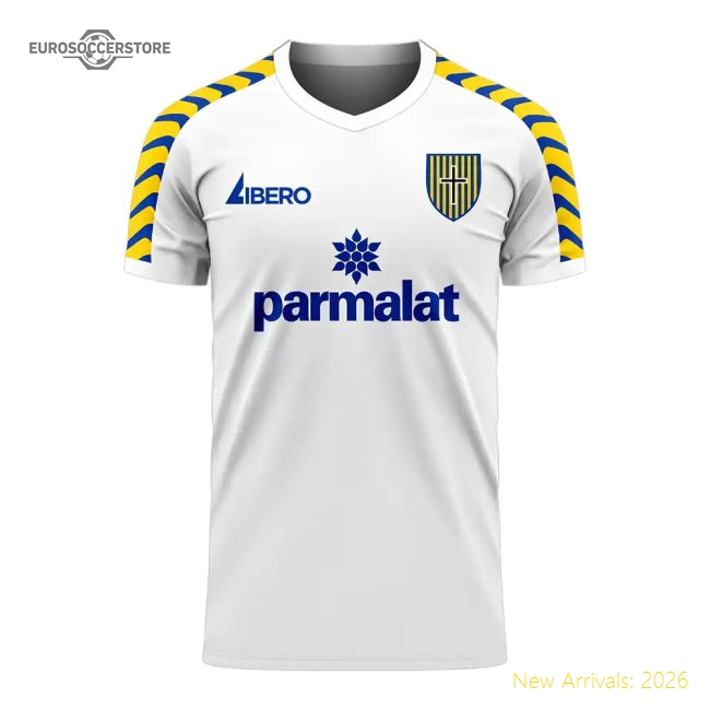 Parma 2025-2026 Home Concept Football Kit (Libero) (CRESPO 9)-The Soccer Shirt Hub