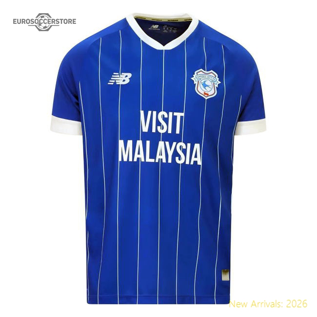 2025-2026 Cardiff City Home Shirt-The Soccer Shirt Hub