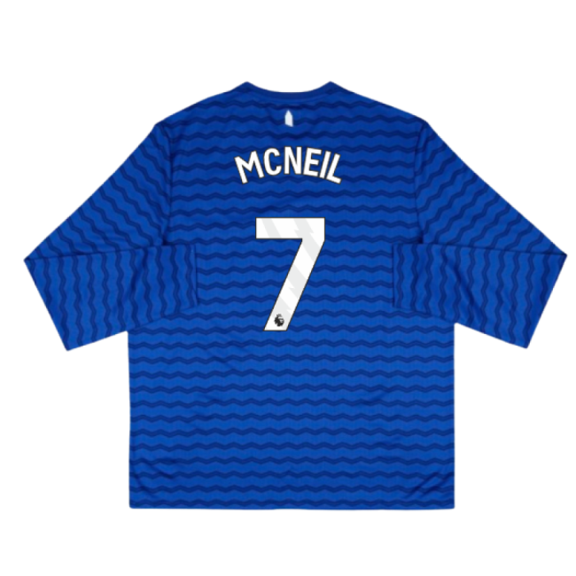 2025-2026 Everton Home Long Sleeve Shirt (McNeil 7)-The Soccer Shirt Hub