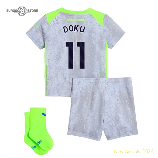 2025-2026 Man City Third Baby Kit (Doku 11)-The Soccer Shirt Hub