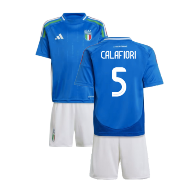 2024-2025 Italy Home Mini Kit (CALAFIORI 5)-The Soccer Shirt Hub