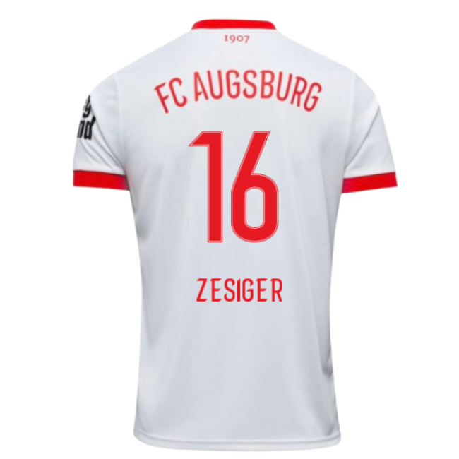 2025-2026 FC Augsburg Home Shirt (Zesiger 16)-The Soccer Shirt Hub