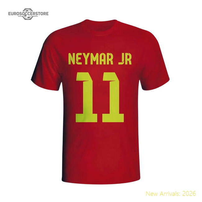 Neymar Barcelona Hero T-shirt (red)-The Soccer Shirt Hub