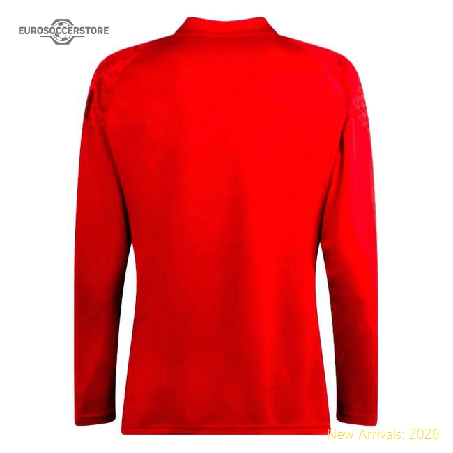 2023-2024 AC Milan Training Half Zip Top (Red)-The Soccer Shirt Hub