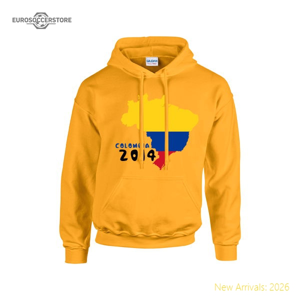 Colombia 2014 Country Flag Hoody (yellow)-The Soccer Shirt Hub