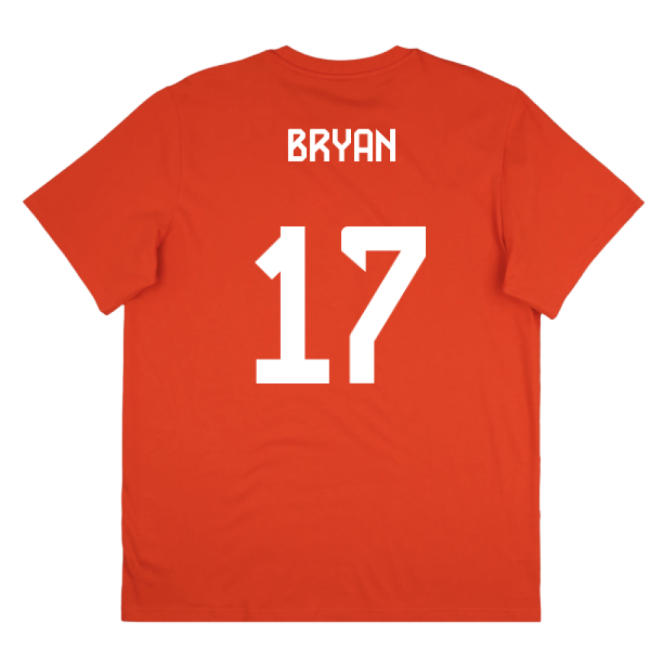 2025-2026 Bayern Munich Seasonal Graphic Tee (Red) (Bryan 17)-The Soccer Shirt Hub