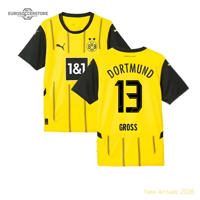 2024-2025 Borussia Dortmund Home Shirt (Gross 13)-The Soccer Shirt Hub
