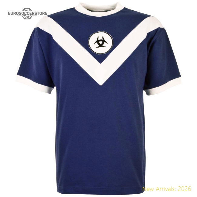 Bordeaux 1960s Retro Football Shirt-The Soccer Shirt Hub