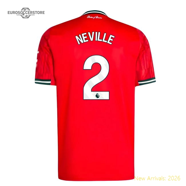 2025-2026 Man Utd Home Shirt (Neville 2)-The Soccer Shirt Hub