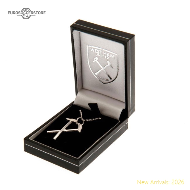 West Ham United FC Sterling Silver Pendant & Chain HM-The Soccer Shirt Hub