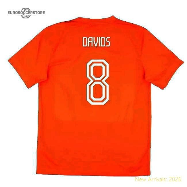 Holland 2014-15 Home Shirt (Good) (Davids 8)-The Soccer Shirt Hub